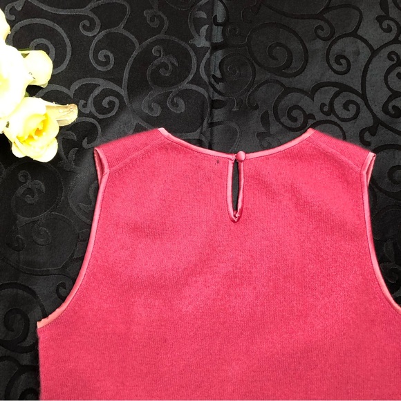 Banana Republic Sleeveless Crew Neck Sweater Pink - Picture 7 of 11